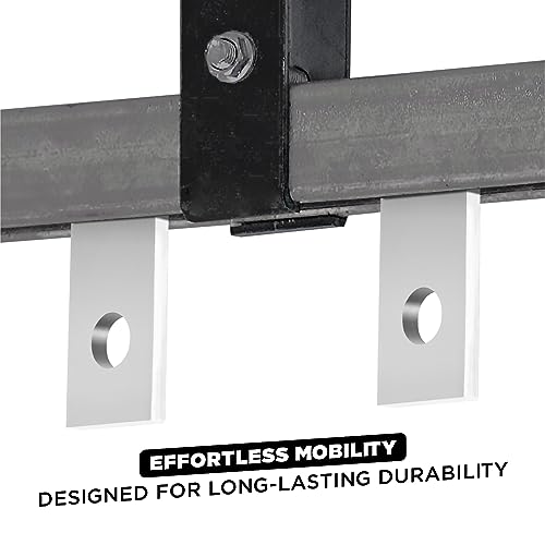 2 Wheels Trolley Assembly Rollers for 1-5/8" Strut Channel (Set 4)