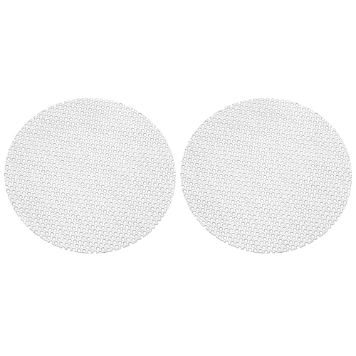 PATIKIL 4" Dia 304 Stainless Steel Perforated Sheet 0.06" Hole 2 Pcs - size: 4inch