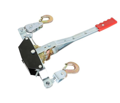 2 Ton Hand Winch Power Puller, 4000 LBS Come Along Cable Puller with Steel Cable & 2 Hooks, Heavy Duty Manual Winch for Towing