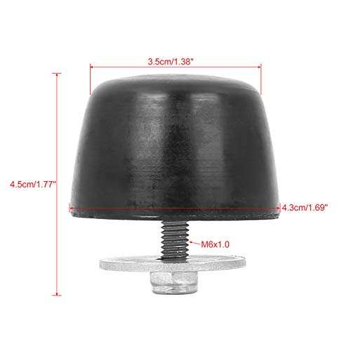 X AUTOHAUX 2 Pcs Black Rubber Bumper Cushion Hood Bump Stop for for Jeep Wrangler 1987-1995 for Jeep Wrangler 1997-2017 KJ71051BK