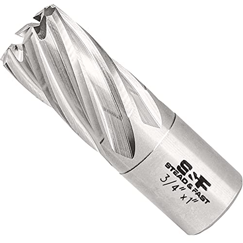 S&F STEAD & FAST Annular Cutter with Pilot Pin, 3/4" x 1", Mag Drill Bit - size: 3/4" x 1"