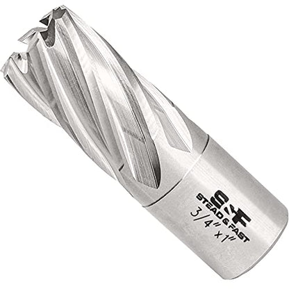 S&F STEAD & FAST Annular Cutter with Pilot Pin, 3/4" x 1", Mag Drill Bit - size: 3/4" x 1"