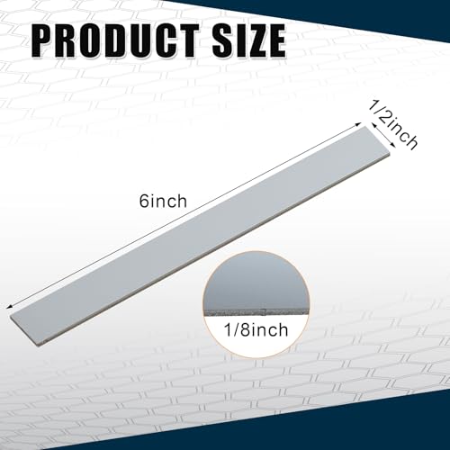 Yaocom 2 Pcs 304 Stainless Steel Flat Bar, 6" L,1-1/2" W,1/8" T - size: 6" L,1-1/2" W,1/8" T