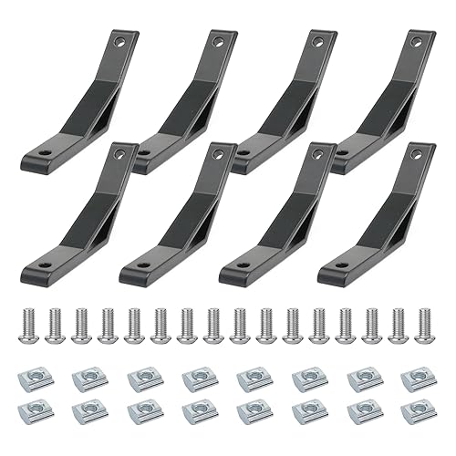 8 Sets 135 Degree 2020 Aluminum Extrusion Accessories Angle Bracket - style: 135D20-8P