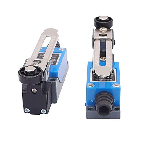 TWTADE 2Pcs ME-8108 Adjustable Roller Lever Arm Limit Switch NC-NO CNC Mill Router - size: 2PCS
