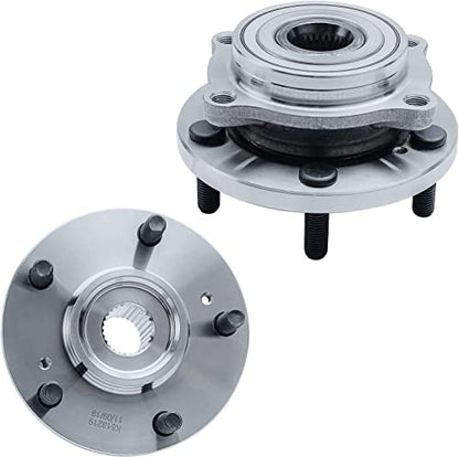 Detroit Axle - Front Wheel Hubs Rack & Pinion for Mitsubishi Endeavor - size: 3KW1201107_W/B