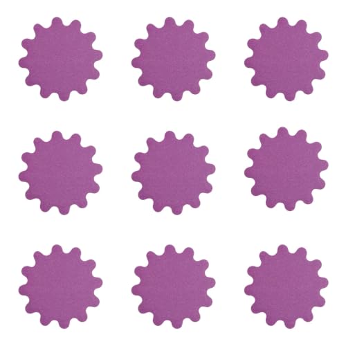 90PCS 2 Inch Sanding Discs, Wet Dry Hook and Loop Flex Edge Sand Paper, Wavy Sandpaper Assortment Grit 60 80 120 150 240 320 400 600 800, Sand Paper for Drill, Bowl Sanders