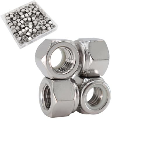 5/16-18 Lock Nut, 70Pcs 304 Stainless Steel Nylock Insert Locking Nuts - size: 5/16"-18（70 pcs）