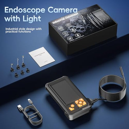 50FT Inspection Endoscope Camera with Light,1080P HD Borescope Camera - size: 50FT