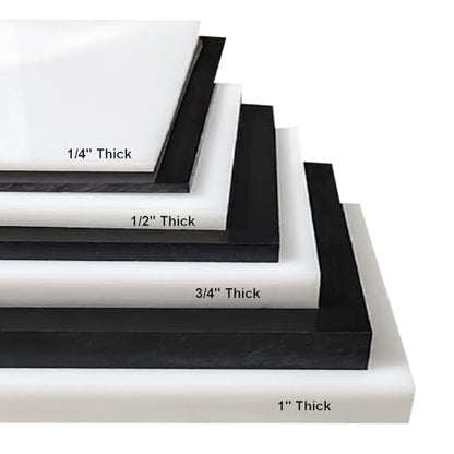 High-Density Polyethylene (HDPE) Plastic Sheet 1" Thick 12" X 16"- Black HDPE Sheet,for Machining, Home Improvements, DIY Projects, Engineering,High-Density Polyethylene Plastic Block (Pack of 1) - color: Black, size: 1" x 12" x 16"