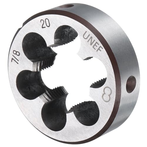 uxcell Round Threading Die 7/8-20 UNEF Thread Right Hand Screw Cutting Fixed Dies, Alloy Tool Steel Tapping Repair Tool - size: 7/8-20 UNEF