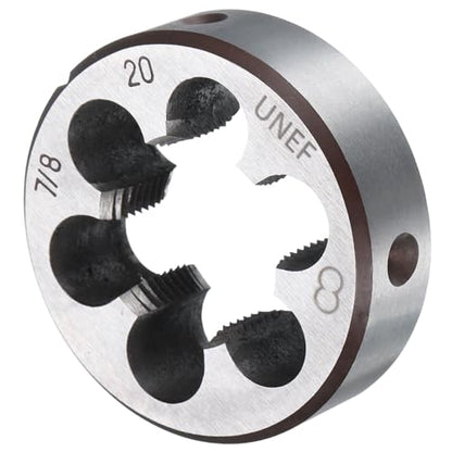 uxcell Round Threading Die 7/8-20 UNEF Thread Right Hand Screw Cutting Fixed Dies, Alloy Tool Steel Tapping Repair Tool - size: 7/8-20 UNEF