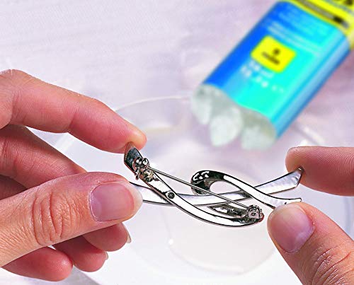 UHU 2-Component Adhesive Plus Fast, Fast and Crystal Clear 2-Component Adhesive in a Practical Double Chamber Syringe for one Application in The Correct Mixing Ratio, 25 g
