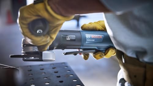 BOSCH GWS14-50P 5 In. Angle Grinder with Lock-On Paddle Switch - Complete Set for Versatile Grinding and Cutting