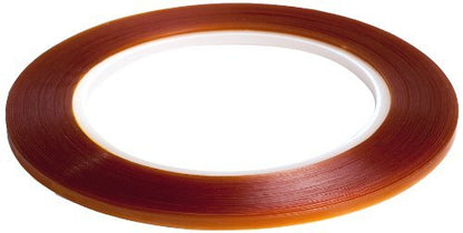 Bertech - PPTDE-3/8 Double Sided Polyimide Tape, 1 Mil Thick, 3/8 Inches Wide x 36 Yards Long, Silicone Adhesive on Both Sides, 3 Inch Core, RoHS and REACH Compliant - size: 0.375 Inches