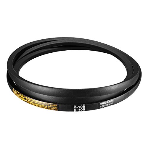 uxcell B-108 V-Belts 108" Inner Length, B-Section Rubber Drive Belt - size: 108"
