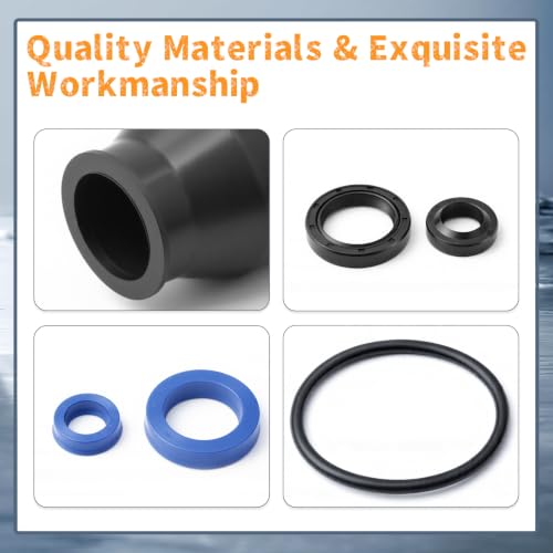 200064-901 Hydraulic Seal Rebuild Kit Compatible with Multiton Manual Pallet Jacks TM M J Series, Replace MU200064-901 MT200064-901 200064901 Complete Pump Ram Repair Part Replacement