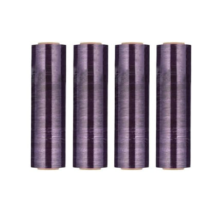 PSBM Dark Purple Stretch Wrap, 4 Rolls 18 Inch x 1000 Feet 100 Gauge, Heavy Duty Plastic Wrap Industrial Strength Shrink Film for Moving, Packing & Shipping - color: Purple, size: 4 Rolls