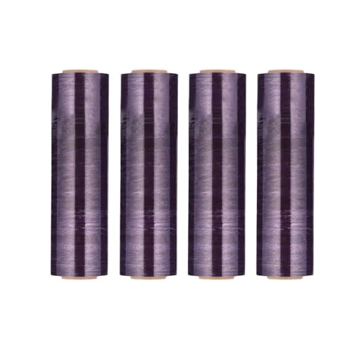 PSBM Dark Purple Stretch Wrap, 192 Rolls 18 Inch x 1000 Feet 100 Gauge, Heavy Duty Plastic Wrap Industrial Strength Shrink Film for Moving, Packing & Shipping - color: Purple, size: 192 Rolls