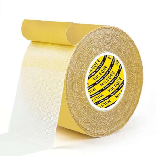 High Tack Double Sided Tape Heavy Duty Grid Mesh Stick,1.8" x 33FT - size: 1 Pack, 1.8" x 33FT