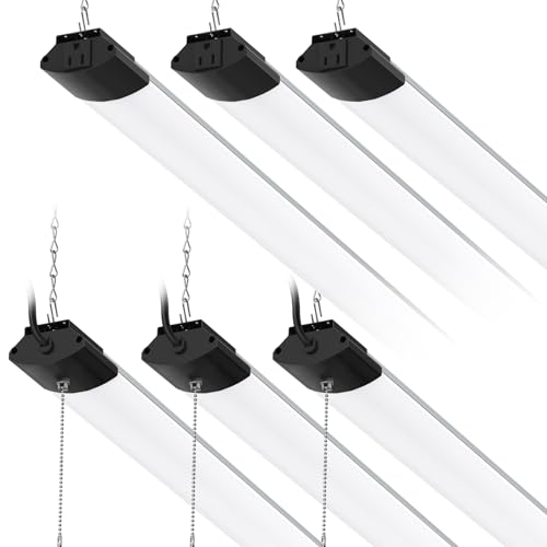Barrina BS168 LED Shop Lights 8FT for Workshop, 168W 16800LM 5000K, 6 Packs - color: 5000K, size: Black-168W-8FT-6 Packs