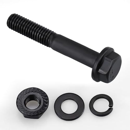 10 Sets M8-1.25 x 60mm Flange Hex Bolt with Flange Nuts and Flat & Lock Washers Assortment Set, 10.9 Grade Alloy Steel, Serrated, for Automotive Repair & Machinery Projects, Glvaner - size: M8-1.25 x 60mm