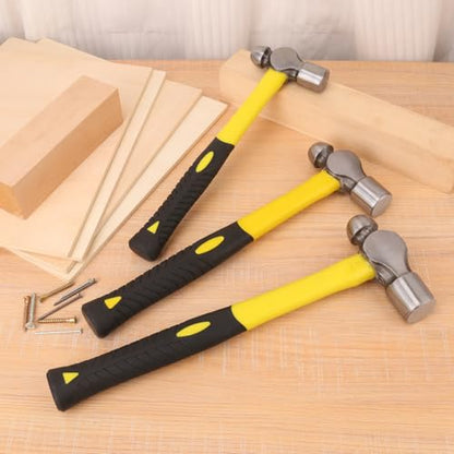 3 Pack 32 ounce Ball Pain Hammer, metal Ball Peen Hammer with soft anti slip handles, perfect for maintenance, use, camping - size: 3 Pack 32 oz
