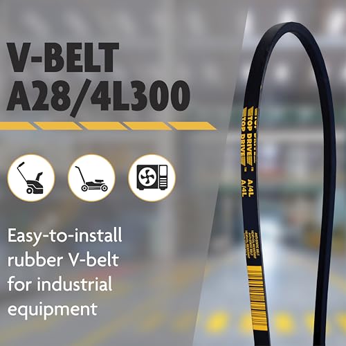 Top Drive A28/4L300, A/4L, Classic Wrapped V Belt, 1/2" x 30" - size: A28/4L300