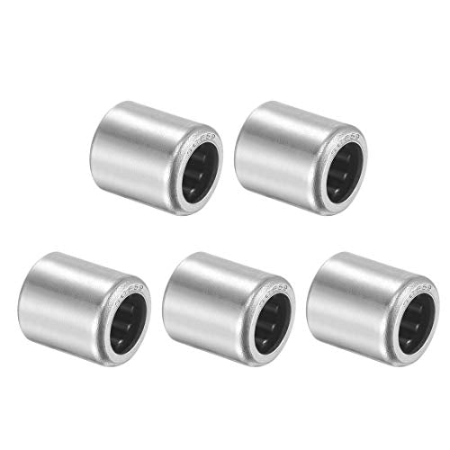 uxcell SCE59 Needle Roller Bearings 5/16-inch Bore 1/2-inch OD 9/16-inch Width Chrome Steel Open End 5pcs - size: 5/16x1/2x9/16"