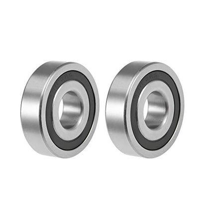 uxcell 1638-2RS Deep Groove Ball Bearings Z2 3/4 X 2 X 9/16inch Double Sealed Chrome Steel 2 Pcs - size: 3/4"x2"x9/16"