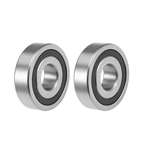 uxcell 1638-2RS Deep Groove Ball Bearings Z2 3/4 X 2 X 9/16inch Double Sealed Chrome Steel 2 Pcs - size: 3/4"x2"x9/16"