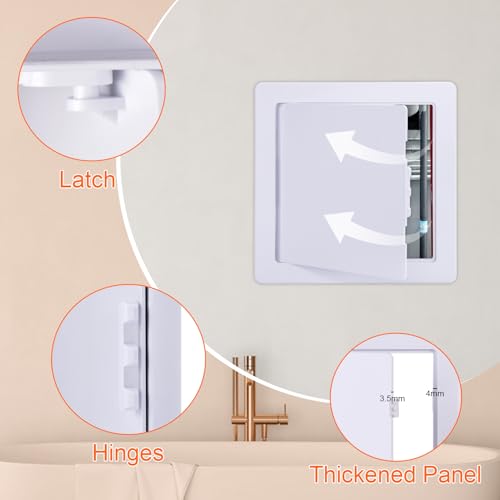 Suteck Plastic Access Panel for Drywall & Ceiling 8 x 8 Inch - size: 8 x 8 inch
