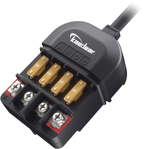 KAEDEAR DC12V 20A Waterproof 4-Way Motorcycle Power Relay Kit, KDR-E2