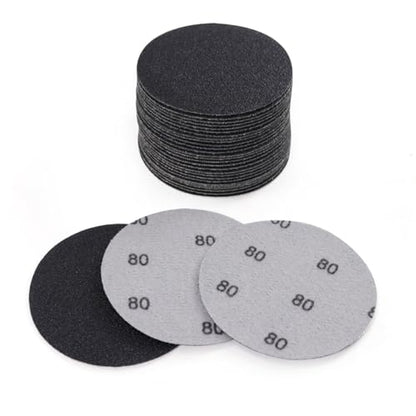 MAXMAN 3" Sanding Discs, 80 Grit Hook & Loop Sandpaper, Silicon Carbide - style: 80 Grit