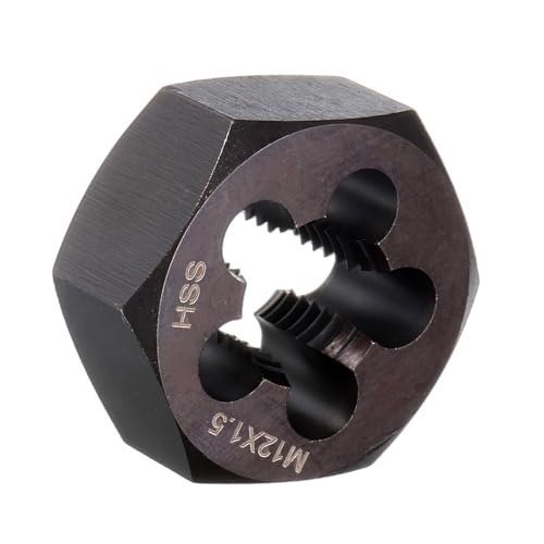 HARFINGTON Hex Threading Die M12 x 1.5 Metric Thread Right Hand High Speed - size: M12 x 1.5