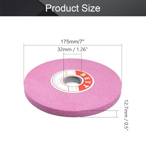 7-Inch 100-Grit Bench Grinding Wheel Chrome Corundum - size: 100#
