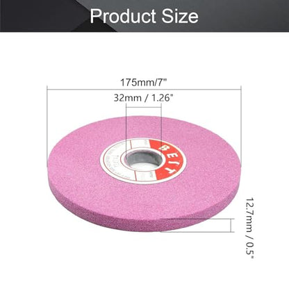 7-Inch 100-Grit Bench Grinding Wheel Chrome Corundum - size: 100#