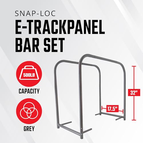 Snap-Loc Panel Bar Set for Heavy Duty Dolly, Converts Dolly Platform to Panel Cart & Push Cart, Easy Installation for Heavy Duty Cart - style: PANEL BAR SET