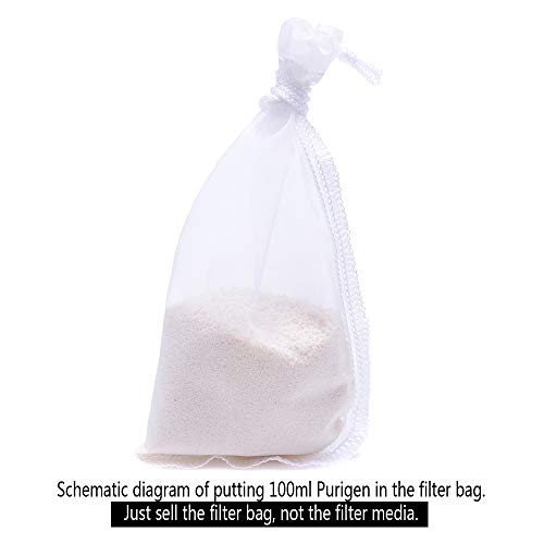 ALEGI 6 Pack Extra Fine Aquarium Filter Media Bags 7.5"×3.6" - size: 7.5"*3.6" (6 pack)