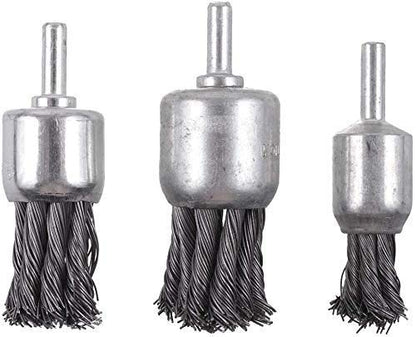 Rocaris 7Pcs Twist Knot Wire Wheel Brush for Drill for Rust Removal