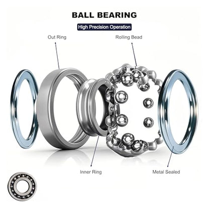 20 PCS 693ZZ Double Shielded Deep Groove Ball Bearings - 3mm x 8mm x 4mm, Carbon Steel Bearings for Skateboards, Bicycles, Motorcycles, and More (693-ZZ) - size: 693-ZZ