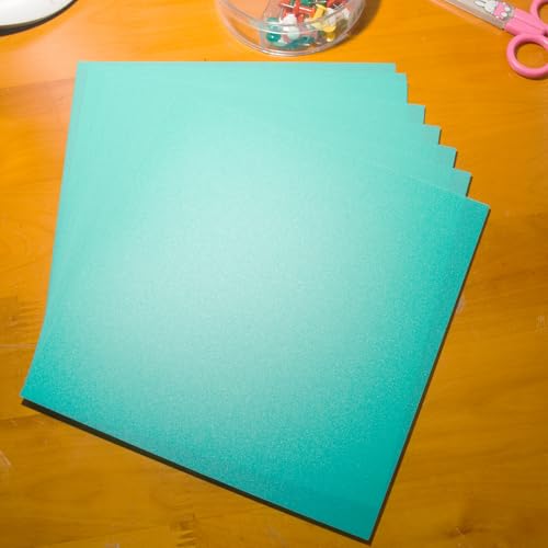 10 Pcs 8”X8” Green Opaque Rigid Plastic Sheet, 0.02 inch Thick PVC Sheet 200mm x 200mm for Office DIY Cutting - color: Green