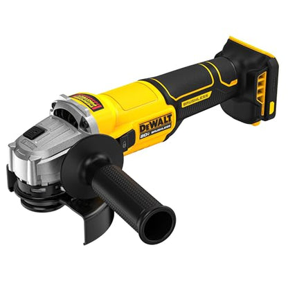 DEWALT 20V MAX Cordless 4 1/2 Inch Slide-Switch Power Angle Grinder, Bare Tool Only (DCG407B) - style: 20V MAX BL 4.5IN Grinder