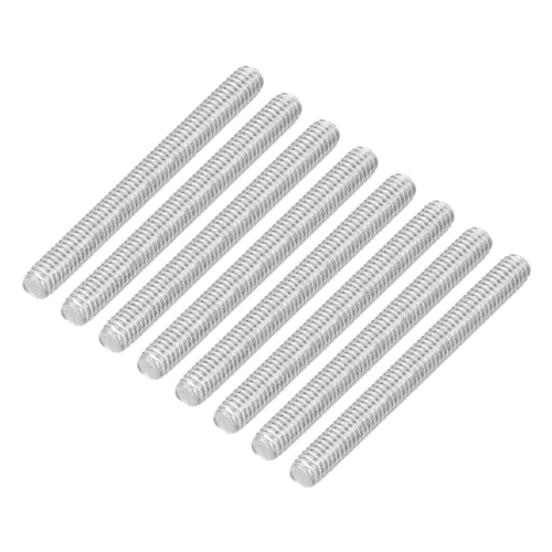 uxcell 8Pcs Fully Threaded Rod, M4 x 40mm 304 Stainless Steel Right Hand Thread Bar Studs M4-0.7 Thread Pitch for Furniture Machinery Assembly - size: M4 x 40mm