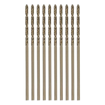 HARFINGTON 10pcs Cobalt Jobber Drill Bits 1.2mm / 0.047" M35 High Speed Steel HSS Twist Drilling Bit Tool for Stainless Steel Copper Wood Plastic and Other Hard Materials - size: 1.2mm