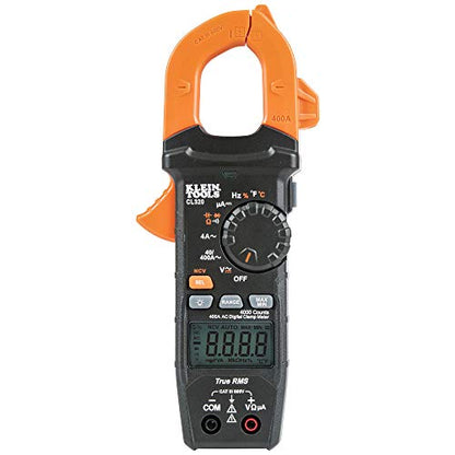 Klein Tools CL320 Digital Clamp Meter, HVAC AC Auto-ranging 400A - size: 1-Tool Clamp Meter