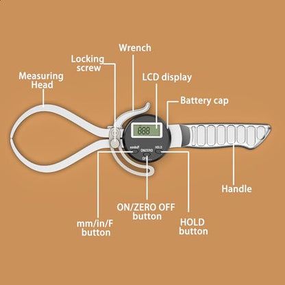 HDLNKAK Digital Outside Caliper Gage, Favor 0-6” - color: Black