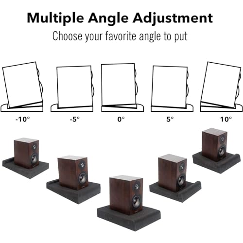 JBER 2 Pack Acoustic Isolation Pads, Studio Monitor Speaker Isolation Pads - size: SMALL for 3"-4.5" MONITOR