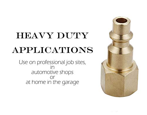 Air Hose Fittings & Coupler Female Plug, 1/4-Inch NPT - size: 1/4 inch NPT Female Plug, 2 Piece