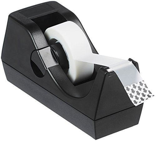 Amazon Basics Weighted Desktop Tape Dispenser with Non-Skid Base, Desk Accessory, 3-Pack